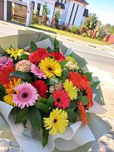 Букет цветов из:  Герберы #REPLACE_PRED# Саркташе